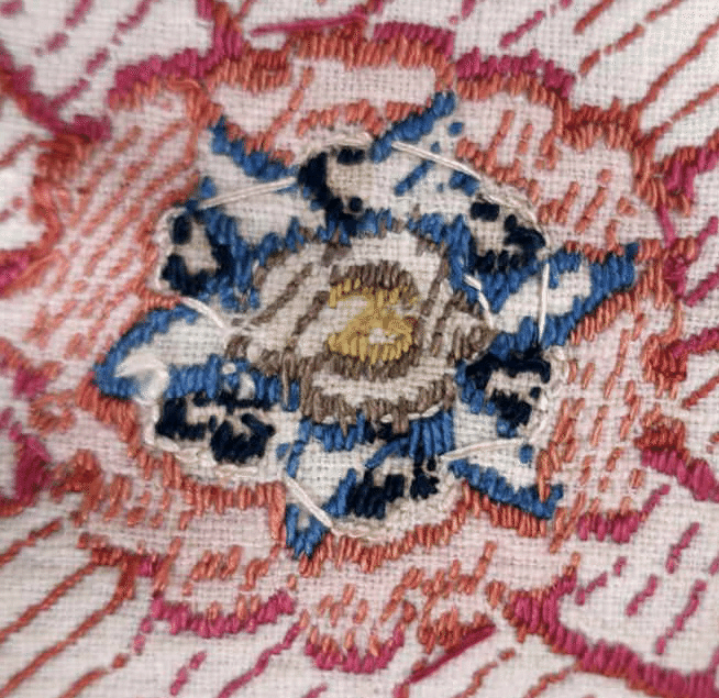 スザニの刺し方 裏面から推測する刺し順｜Hiroko Fukuda S.