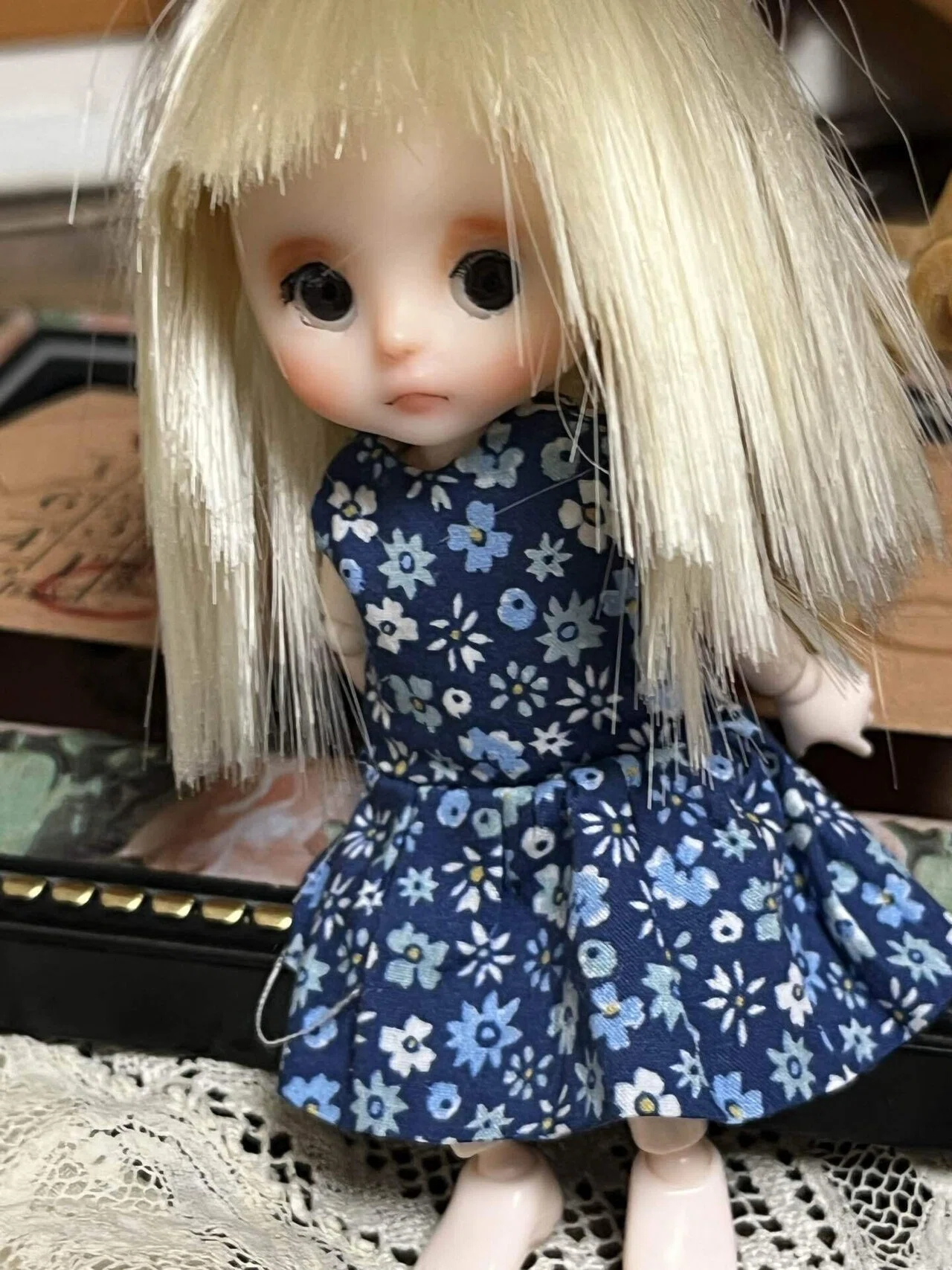 ブライス ウィッグ モヘアウィッグ 海外作家 ボブ シルバーホワイト 