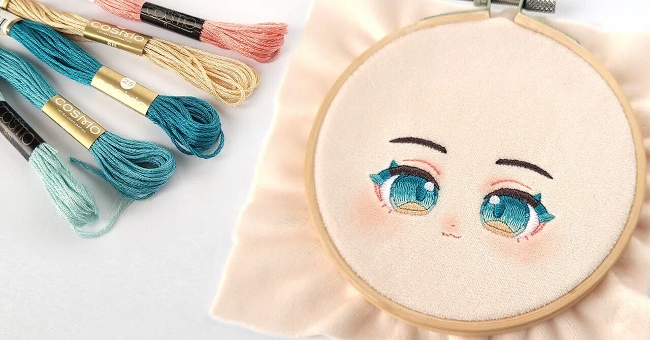 ぬいのお顔刺繍 練習図案配布｜ぴよぴっこ