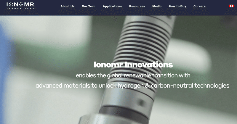 Ionomr Innovation イオン交換膜やポリマーソリューションを開発・販売