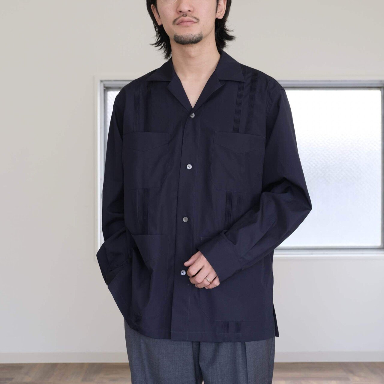 YLÈVE × BOURRIENNE キューバシャツ 推しです①|水岡 YLÈVE × BOURRIENNE キューバシャツ 推しです①|水岡
