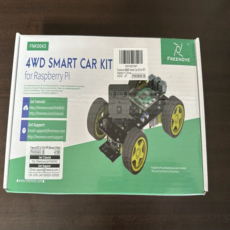 Freenove Raspberry Pi 5 4 B 3 B+ Zero 2 W 用 4WD Smart Car Kit、顔