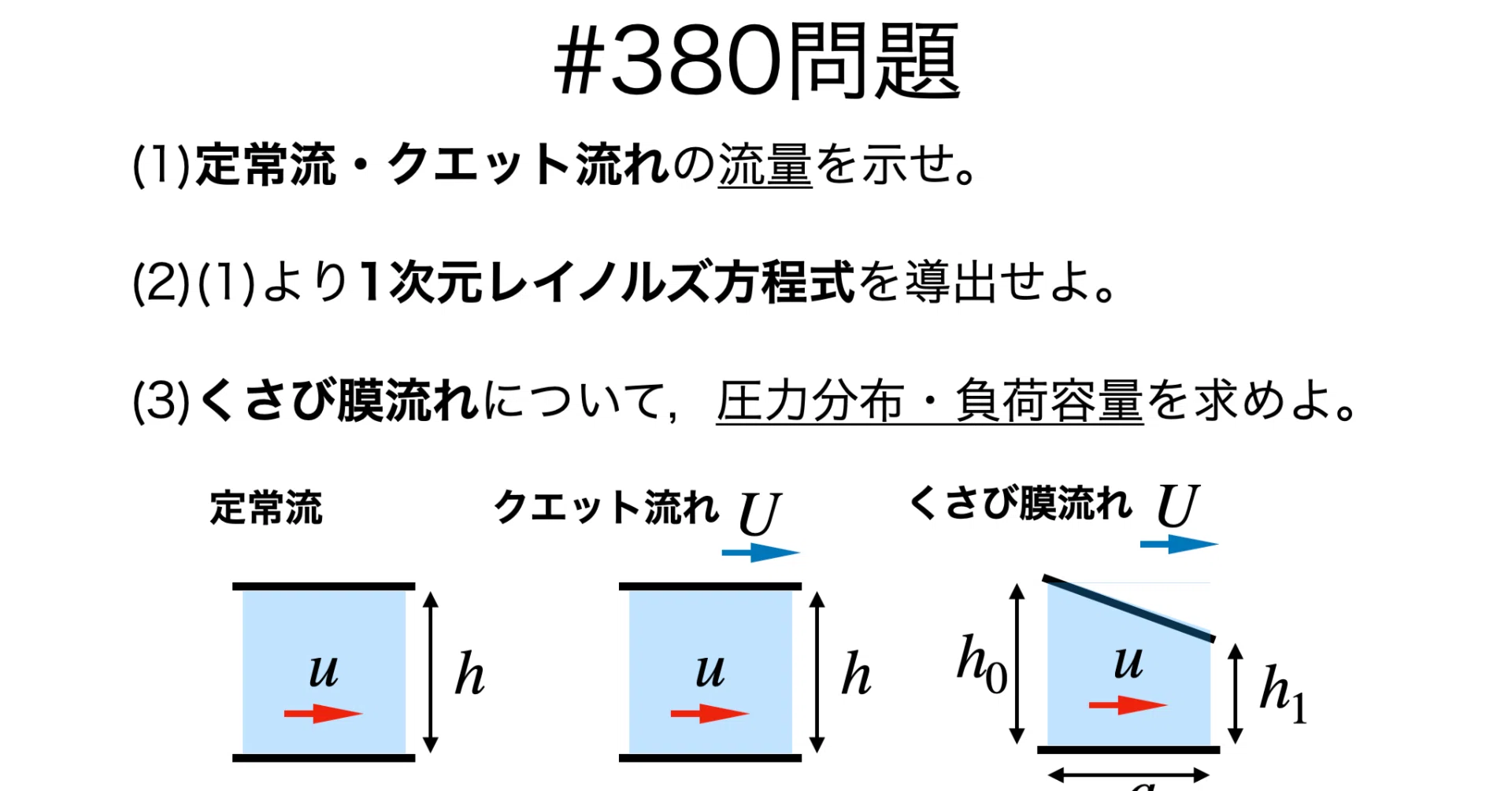 書記が物理やるだけ#380 ナビエ-ストークス方程式の簡単な例｜鈴華書記