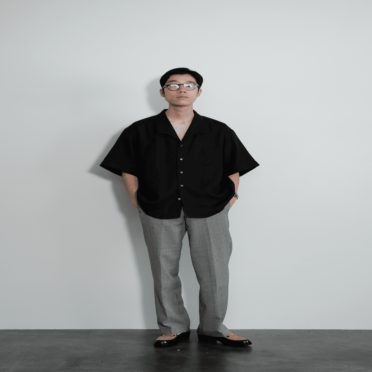 Gorsch ゴーシュ リネンシャツ カプリシャツ スキッパーシャツ 48 Gorsch ゴーシュ リネンシャツ カプリシャツ スキッパーシャツ 48 MENS