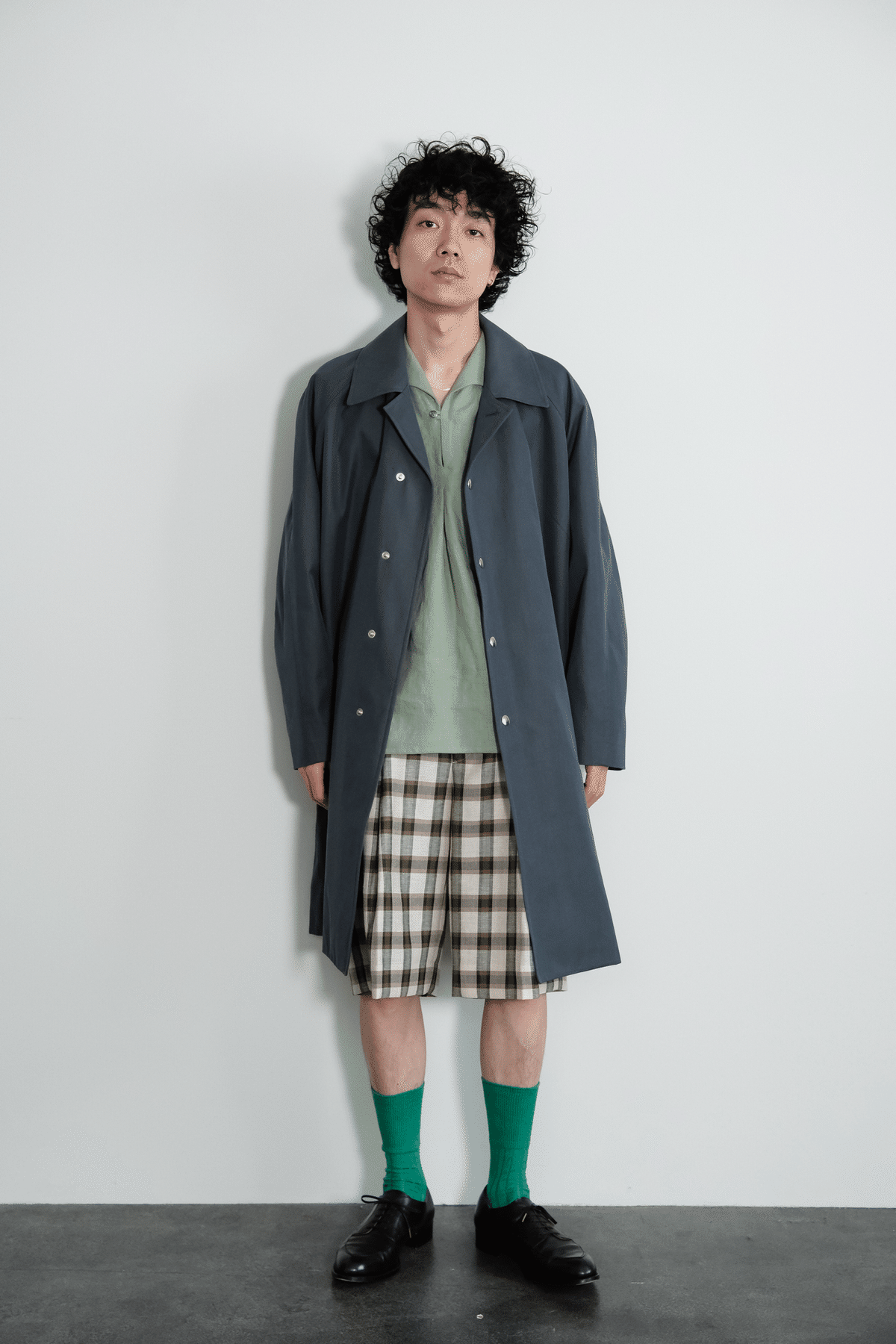 Gorsch ゴーシュ リネンシャツ カプリシャツ スキッパーシャツ 48 Gorsch ゴーシュ リネンシャツ カプリシャツ スキッパーシャツ