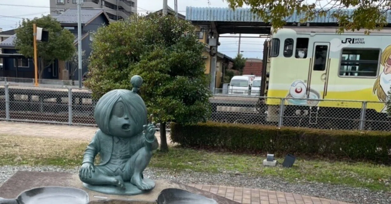 鳥取の境港で鬼太郎に浸る-3 ブロンズの妖怪像は街の記憶と結びつく