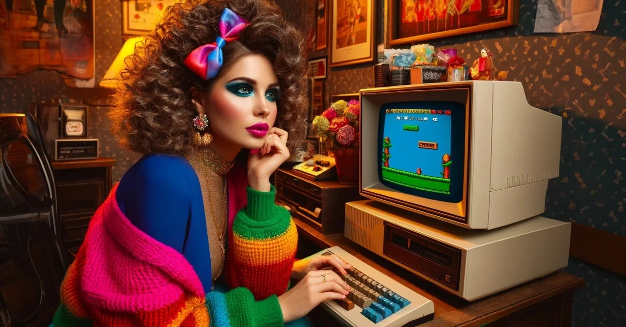 Sharp's Personal Computer Television X1: Playing 'Dr. Slump: Run Senbei ...