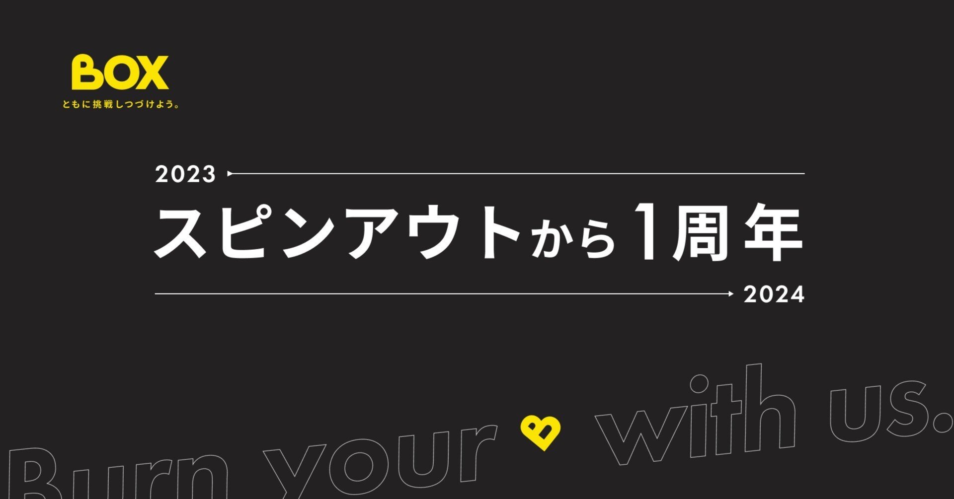 BOX1周年！】1年間でメンバー数300%、売上高214%の成長を、インフォ