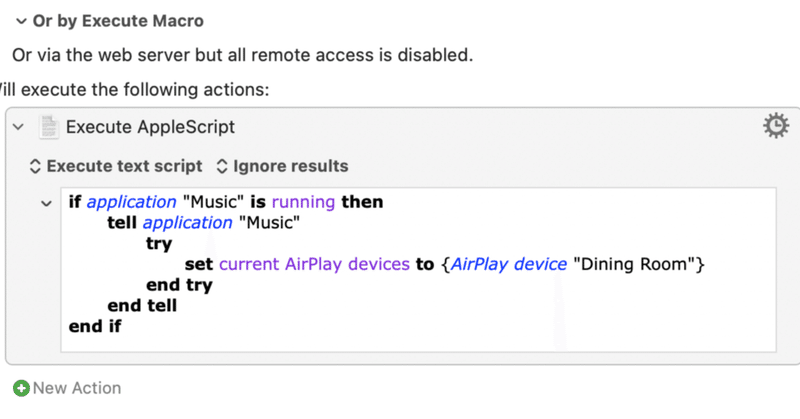 [mac] Music アプリのAirPlay でストリーミング先を一瞬で切り替える [Keyboard Maestro]