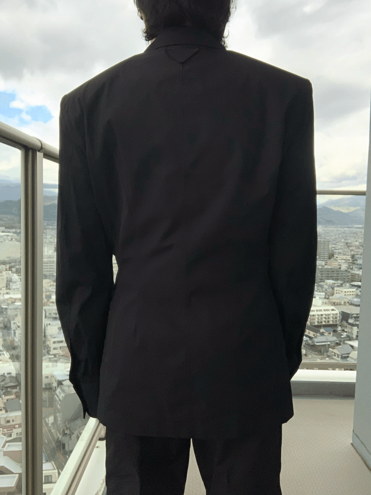 80.PRADA SUMMER24 ④シングルブレスト コットン ジャケット