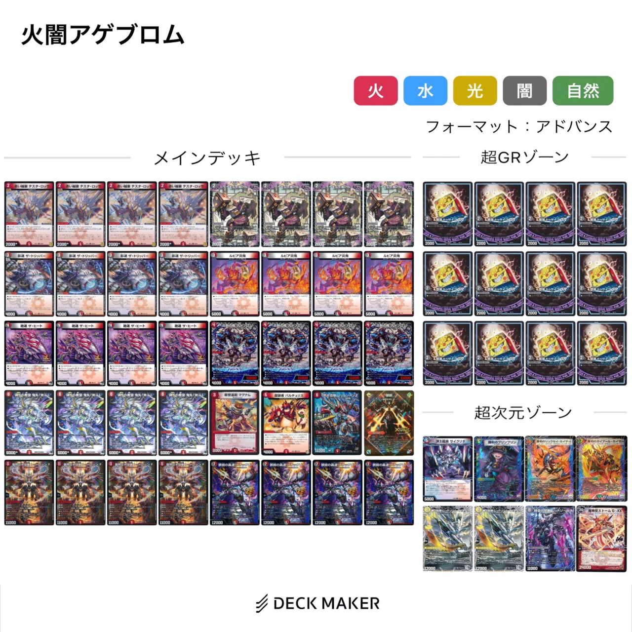 DMGP2024-1st Arashi組使用デッキ一覧｜Arashi組公式｜Arashi組メディア