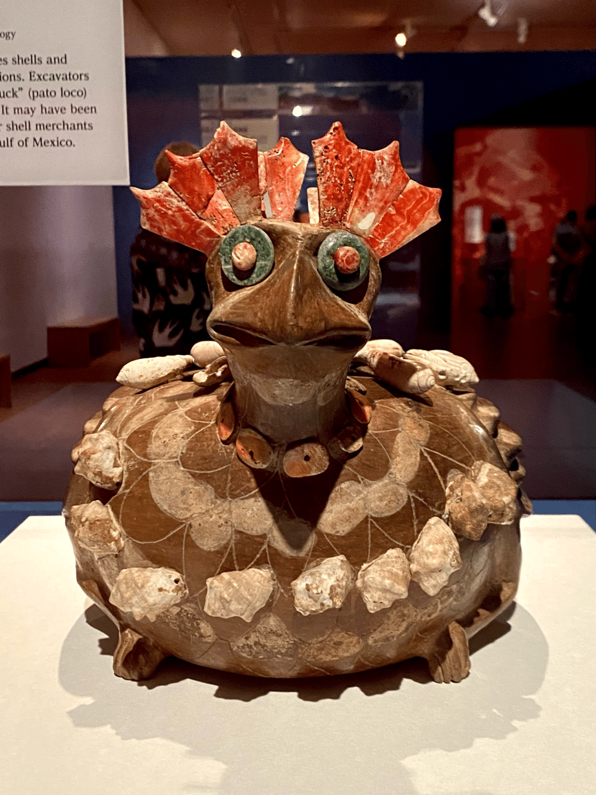 古代メキシコ産　土器　 水亀　水差し　縦縞模様 古代メキシコ産 土器 水亀 水差し 縦縞模様
