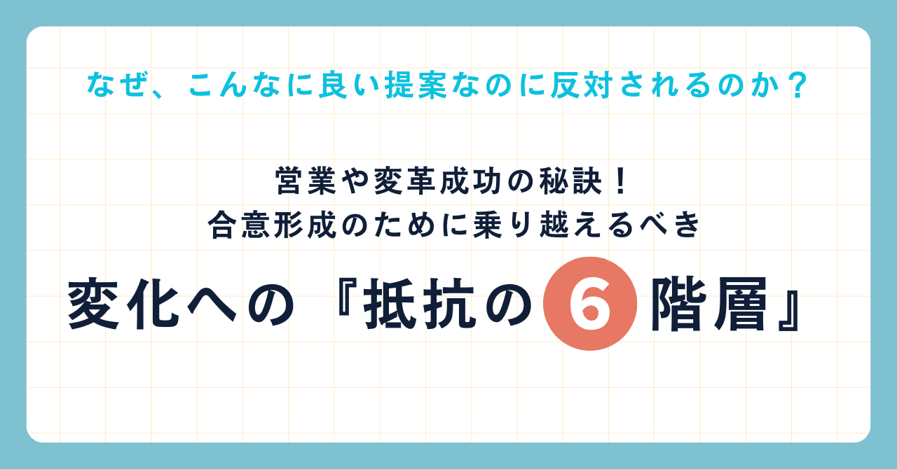 良い提案”なのに反対されるのはなぜ？合意形成に必須の「抵抗の