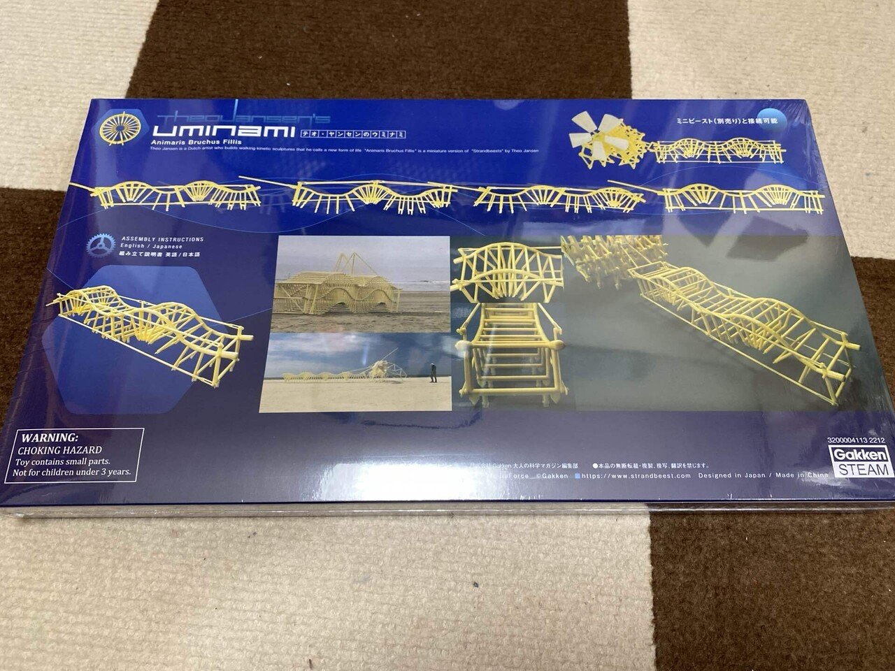 【新品未開封】テオ・ヤンセンのウミナミとミニビースト セット 今日の1枚:テオ・ヤンセン展にて買って来たウミナミ｜phantasien