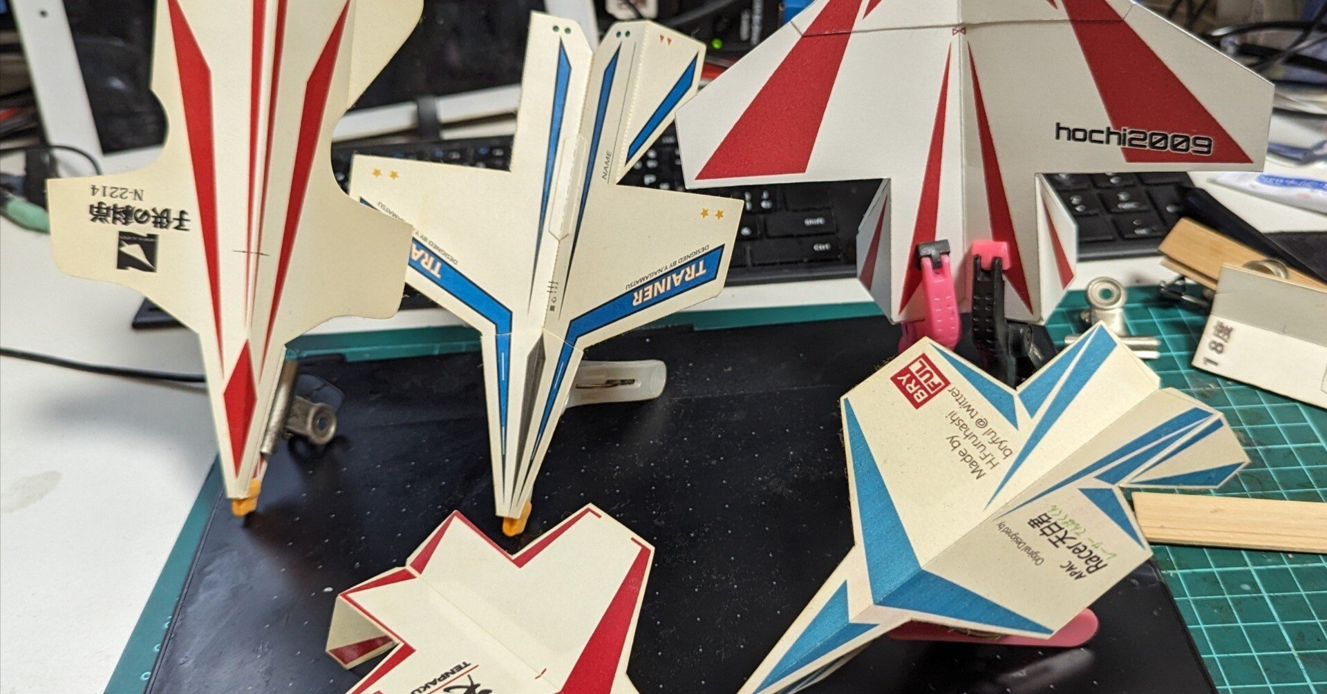 ホチキスペグ（紙飛行機）｜bry-ful