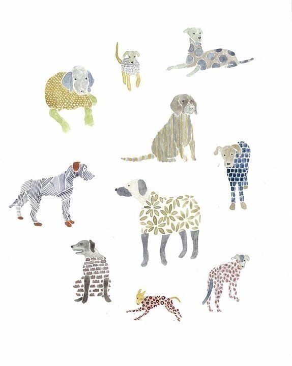 Dogs Illustration Illusrator Art Watercolor Dog Dogs イラスト 水彩 犬 Yukisato Note
