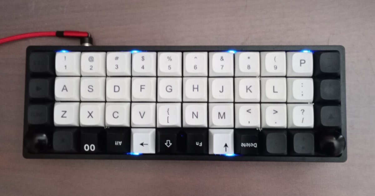 vial対応] 40%自作キーボード lb47