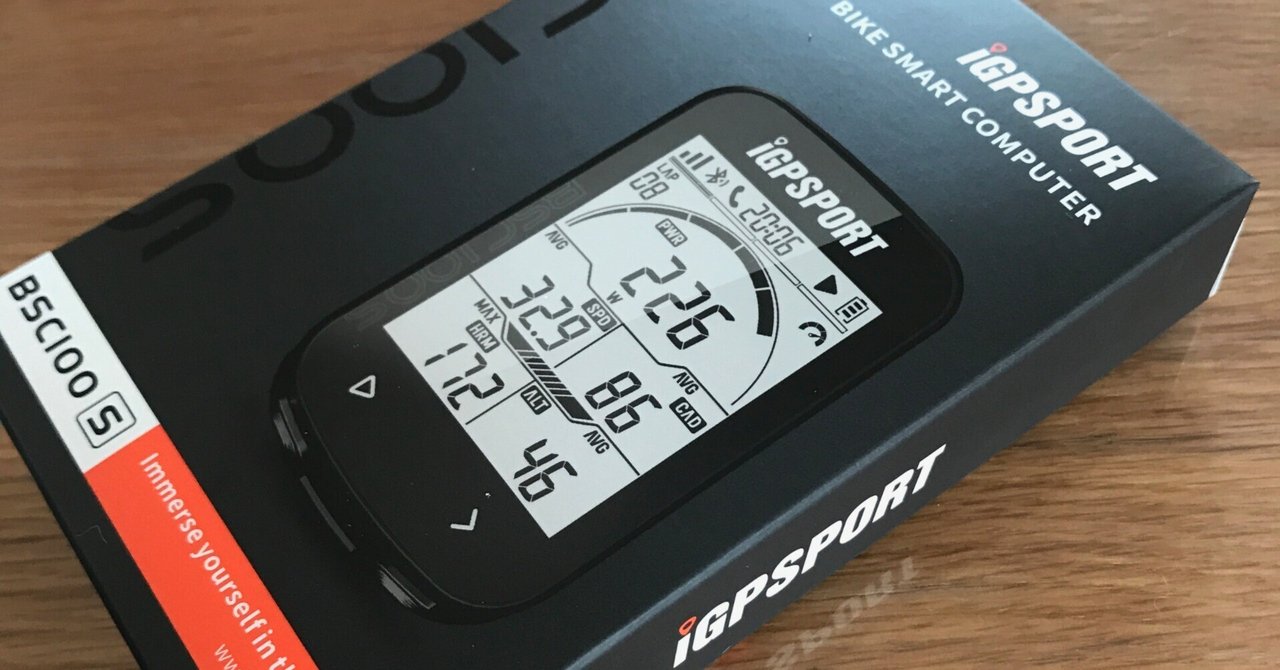初めてのサイクルコンピュータはiGPSPORTのBSC100S。センサー類はXOSS