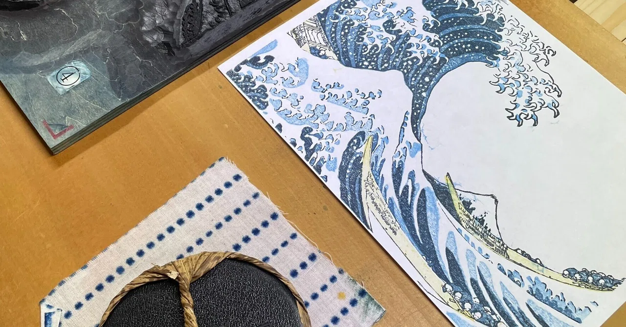 髙橋工房で本物の職人指導による浮世絵制作体験｜Shinya Yamada