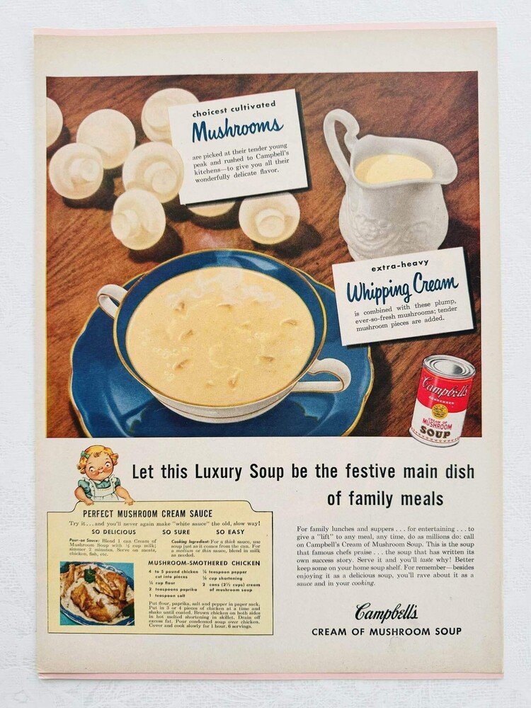 Campbell's                     CREAM OF MUSHROOM SOUP
