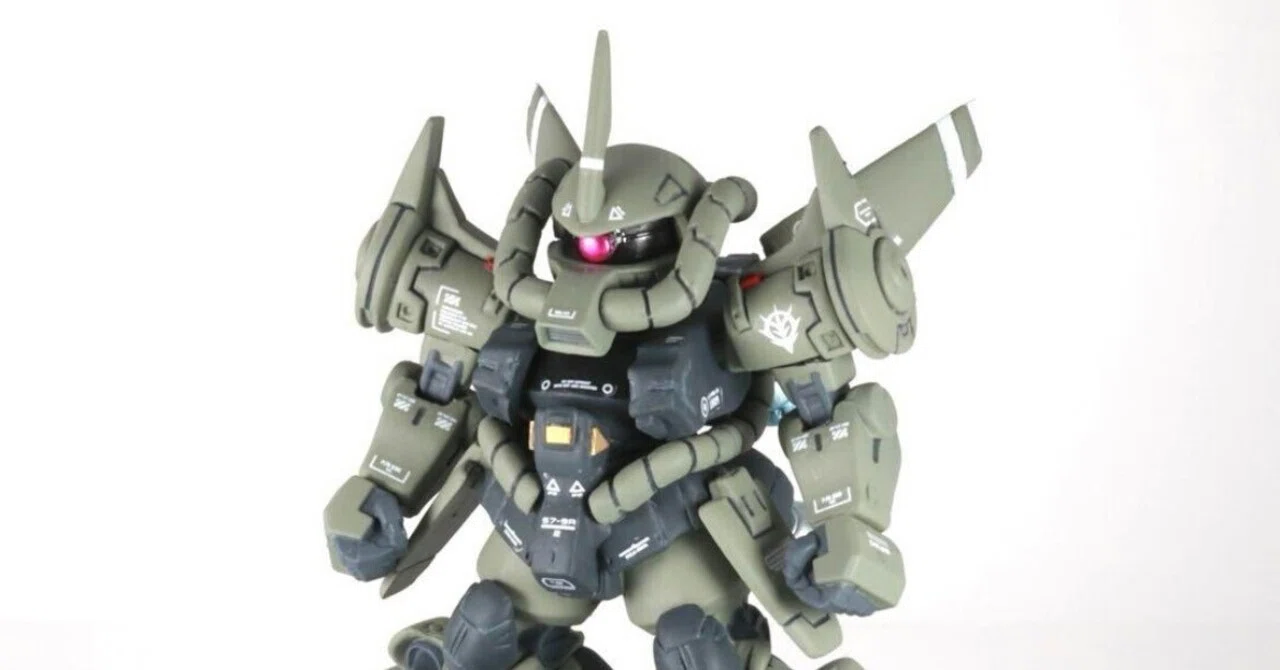 ガンダムコンバージ グフ・フライトタイプ｜こもPのモデリング備忘録