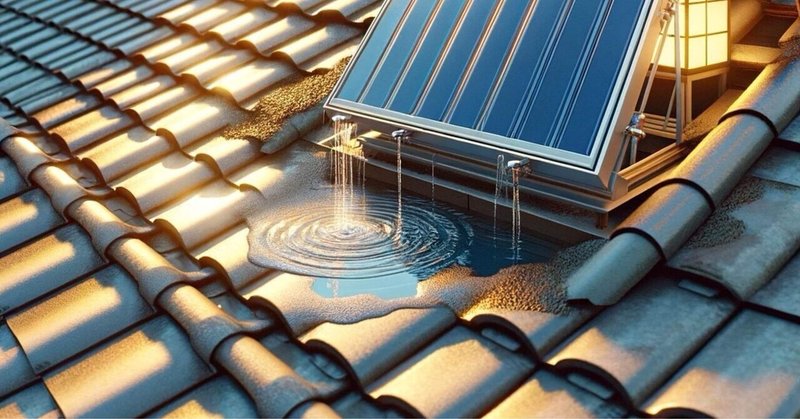 太陽熱ｿｰﾗｰ(温水器)の漏水発見！8選！