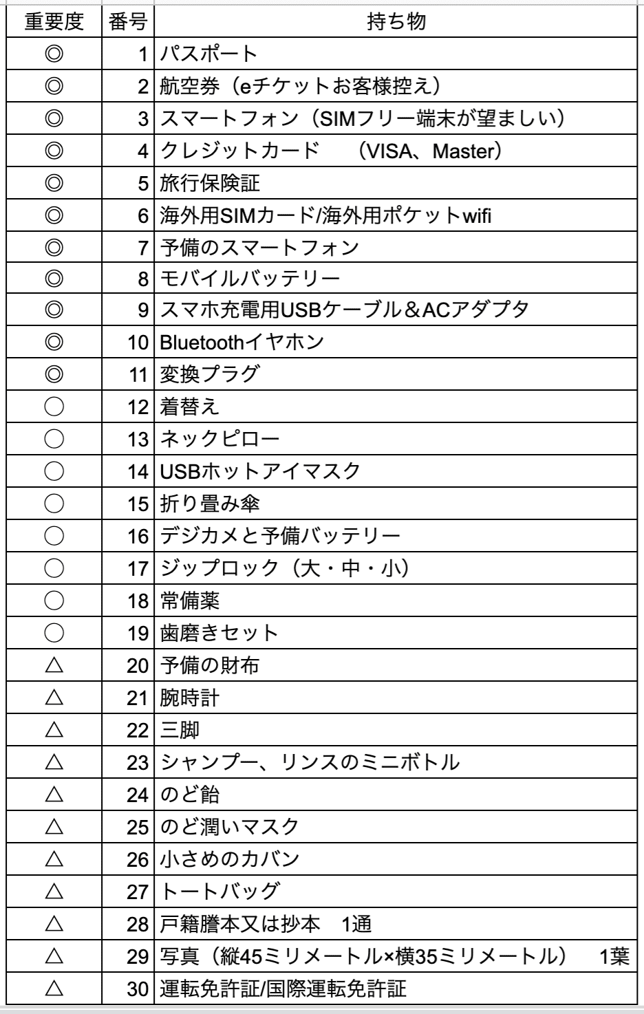 ヨーロッパひとり旅の持ち物30選 Shun Hazama Note