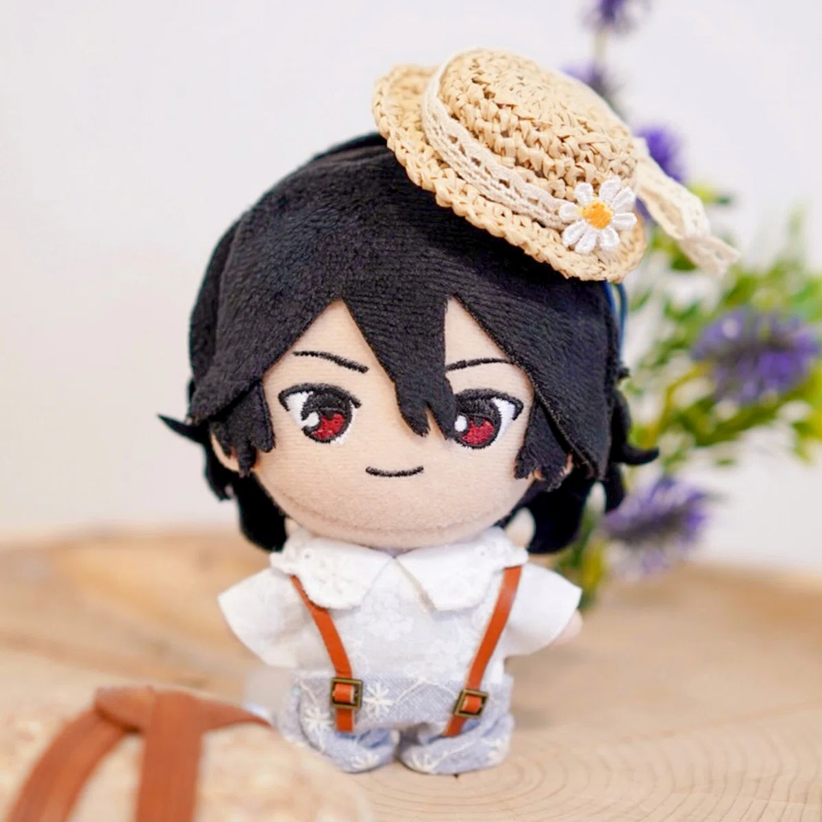 手編みのカンカン帽♡麦わら帽子 着画あり 青っぽい