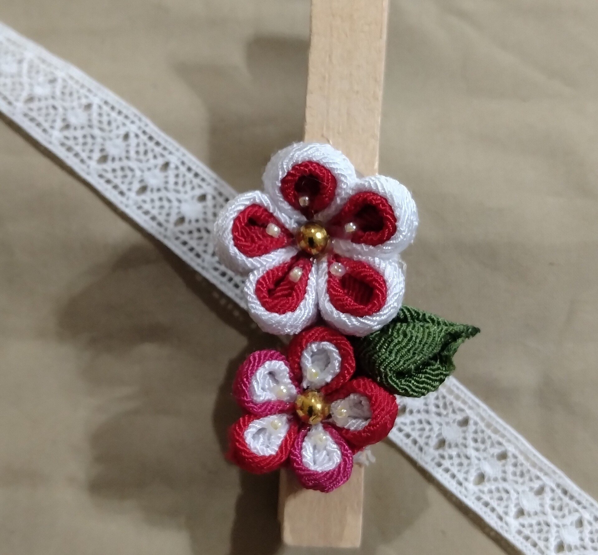 つまみ細工パーツ 梅の花