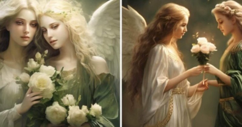 緑の癒しの天使と水晶のハープ「クォーツ・フォン」のクリスタルサウンド✨