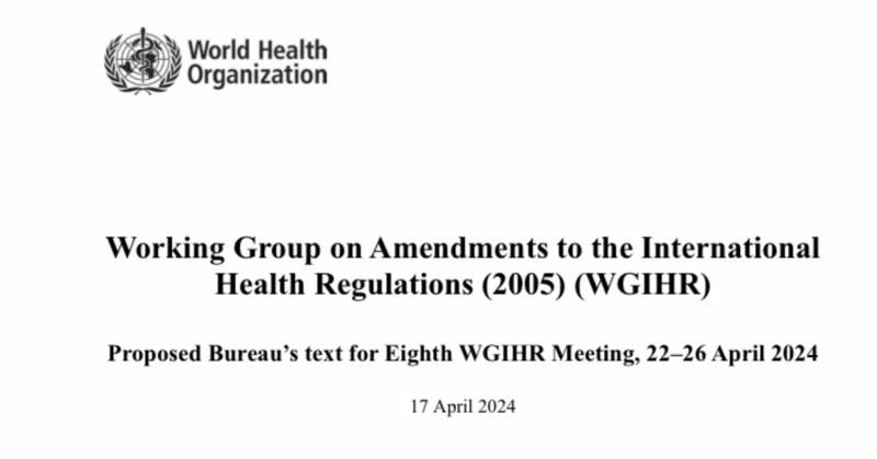 【朗報！】WHOの国際保健規則(IHR)改定案が大幅に後退！