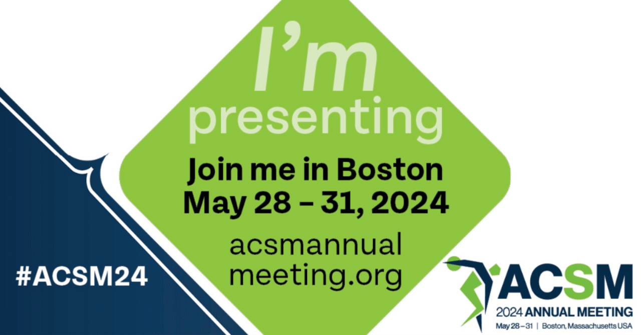 【国際学会】2024 ACSM Annual Meetingにて女性アスリートの月経周期と外傷・障害の関連に関する研究発表を行います