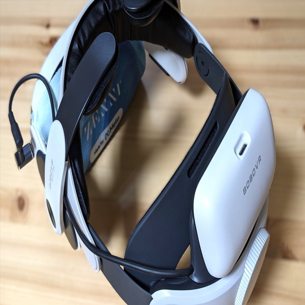 BOBOVR M2 VRヘッドセット、充電スタンド付き BOBOVR M2 Pro Battery Strap for Quest 2 - Lightweight & Magnetic