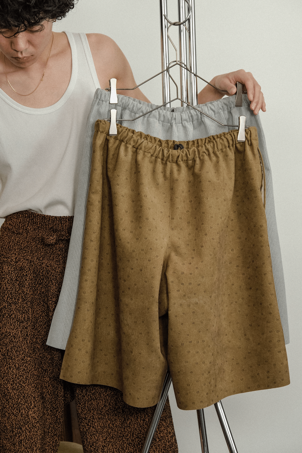 class ULTRA SUEDE SHORTS musterwerk別注