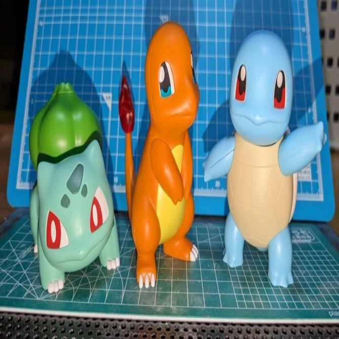 ポケプラ初代御三家を仮組 頭だけで考えずに手も動かすのが大事と初心