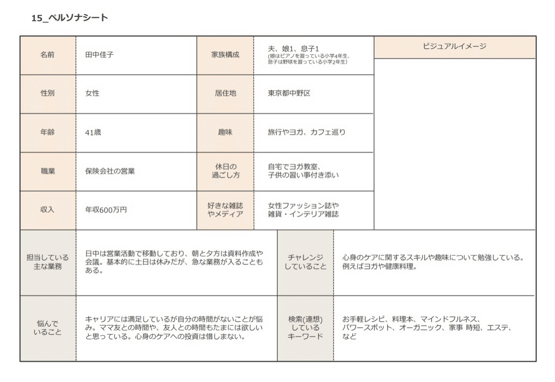 ペルソナシート ペルソナシートとは？活用目的から作り方まで事例つきで詳しく