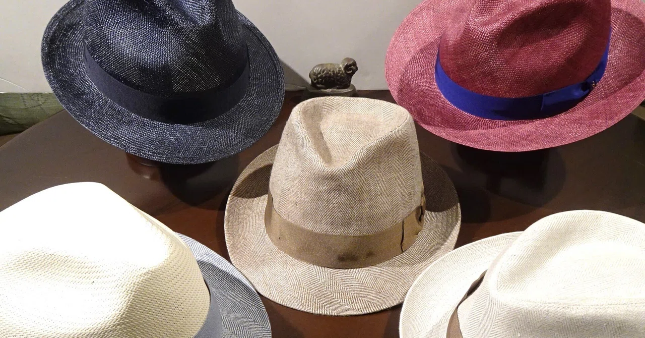 EMPORIO ARMANI 容易く パナマ帽