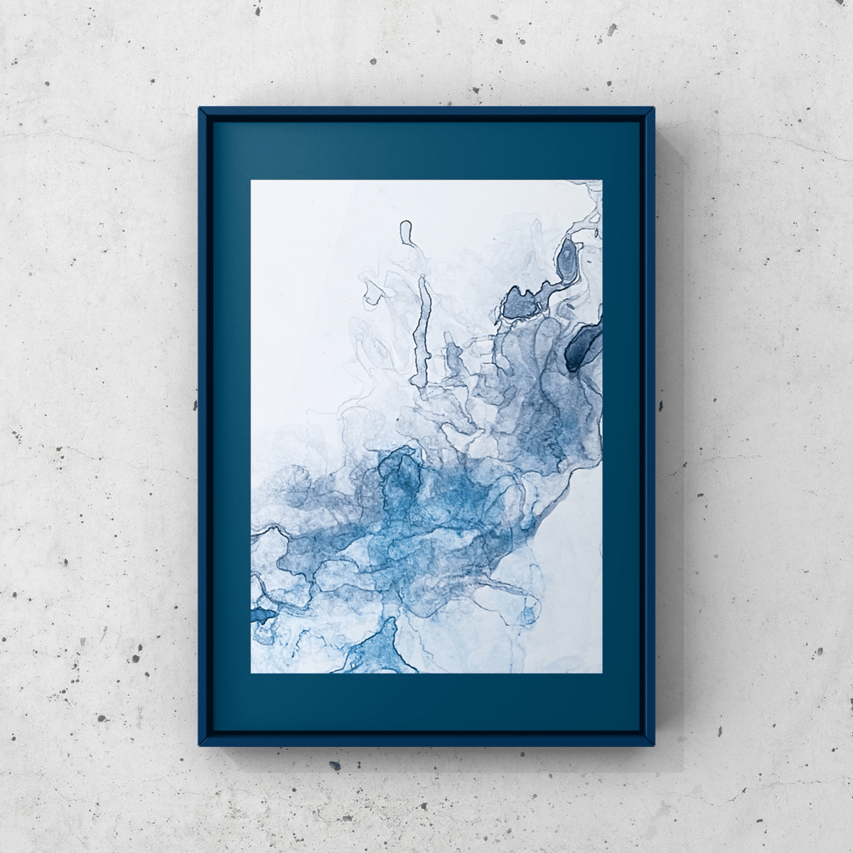 【限定特価】 抽象的アクリル画 波状にゆらいだ SOUHOU ドローイングシリーズ 絵画