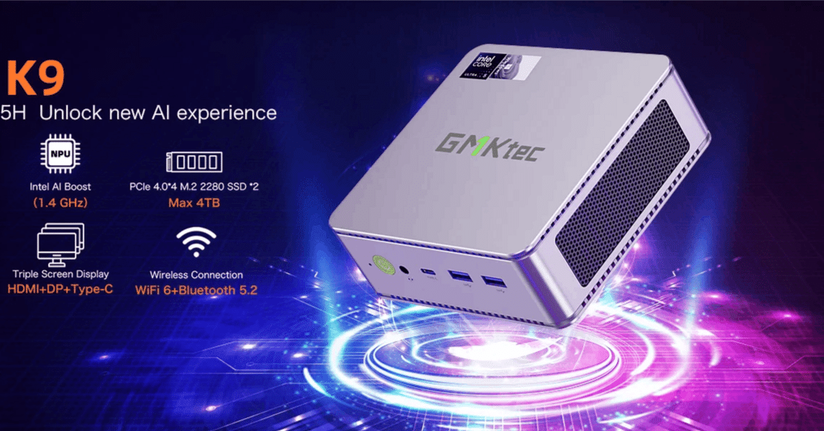 使用短め GMKtec K9／Intel Core Ultra 5 125H 使用短め GMKtec K9／Intel Core Ultra 5 125H Intel Ultra 5 125H