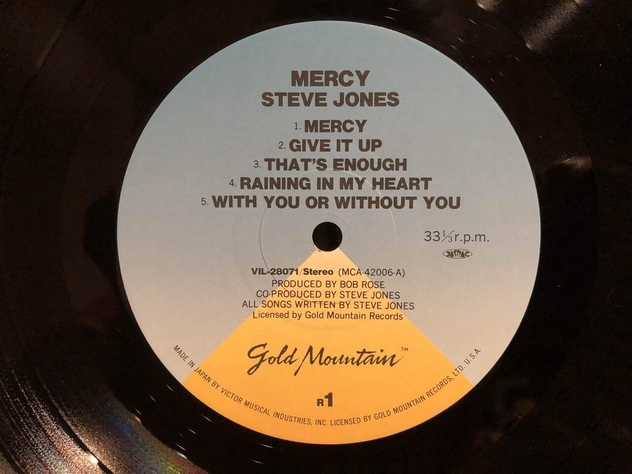 マーシー／スティーブ・ジョーンズ ('87)｜Takeshi Tada