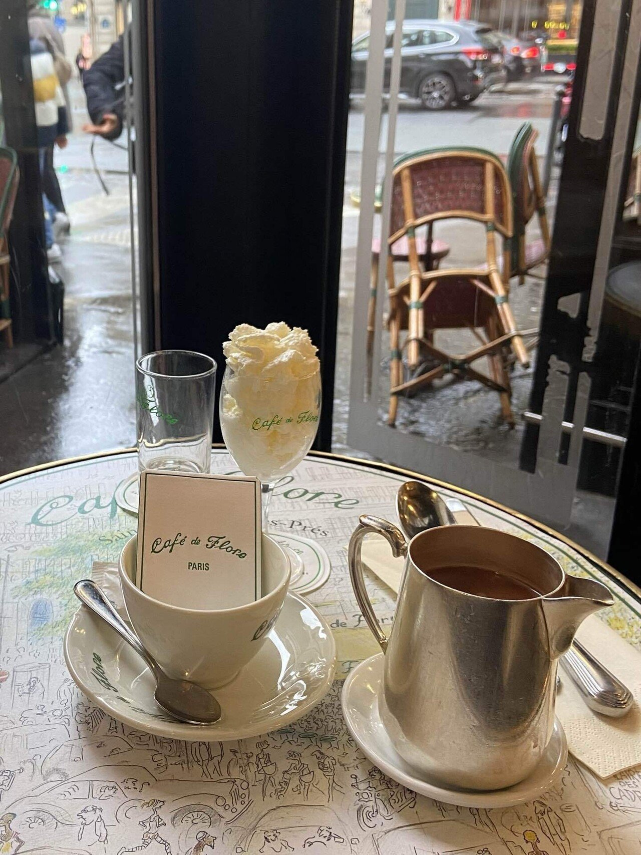 パリ老舗カフェ「Cafe de Flore（カフェドフロール）」食器セット