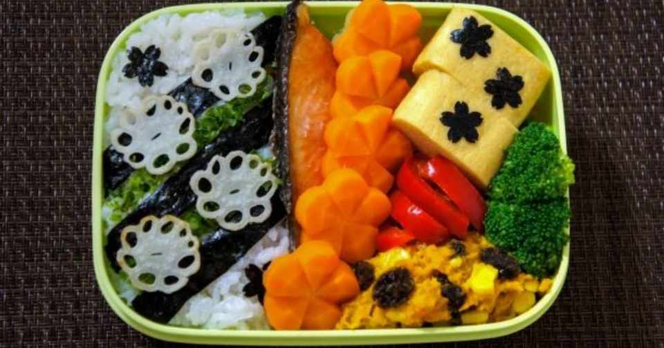 加工食品 添加物 お砂糖を使わないお弁当レシピ No 6お花いっぱい鮭弁当 Minori Note