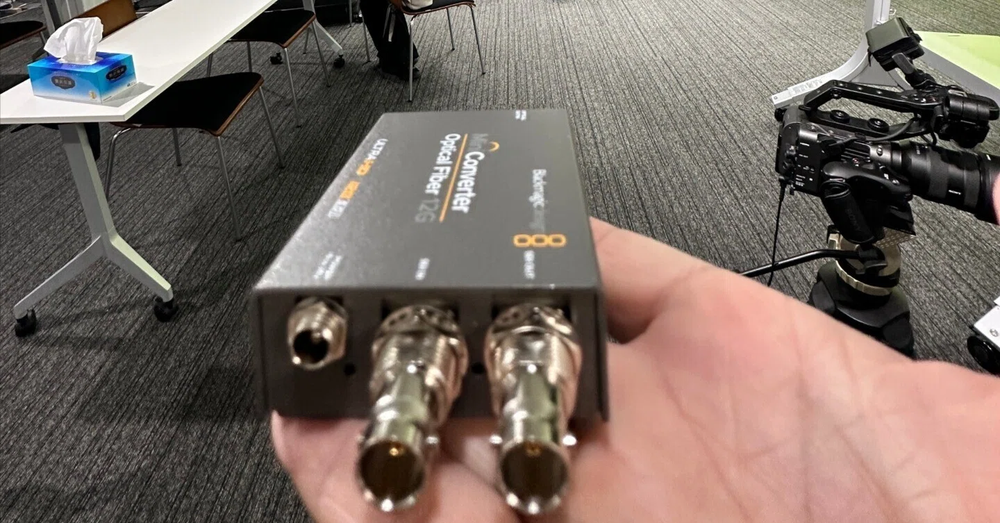 光ファイバーでの映像の送り戻し＆Blackmagic Design コンバーター