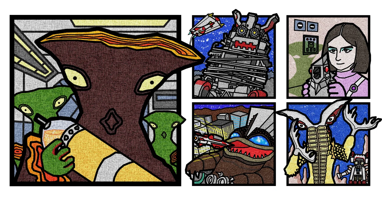 ワルモノ絵】3！2！1！0！そら行けキャプテン・ウルトラ！｜メニホビ