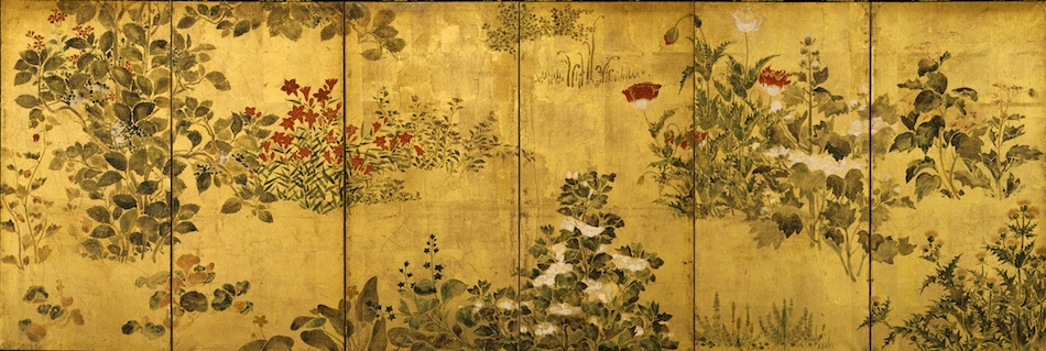 琳派　屏風絵 ぶらり京都-96 [琳派の風神雷神図屏風]-琳派400年記念- : 感性の時代屋