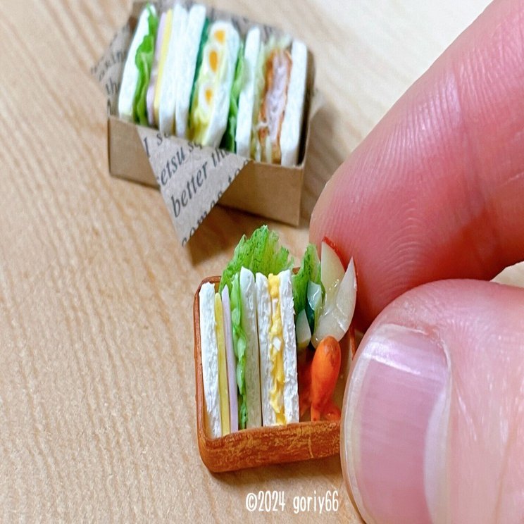 ミニチュア】サンドイッチ弁当 第2弾｜goriy66