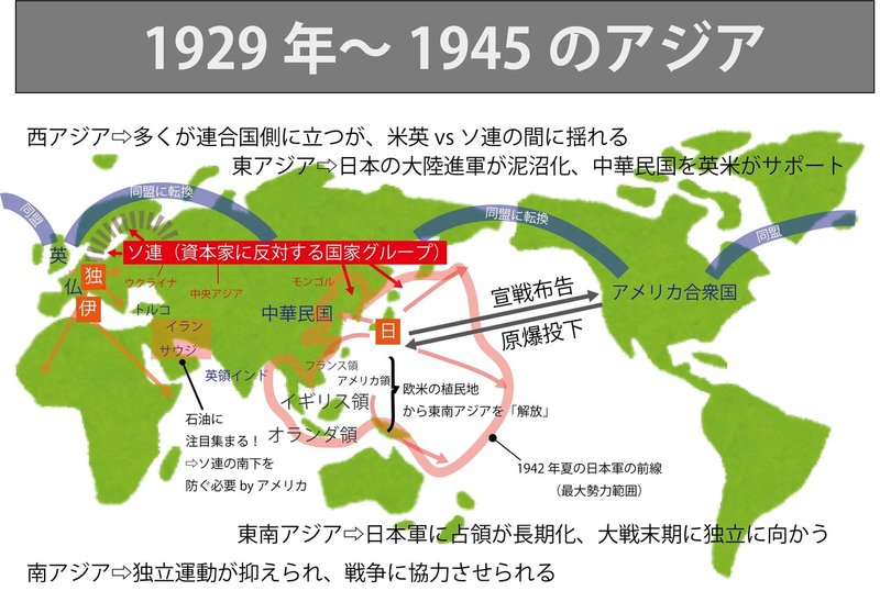 図解 これならわかる ゼロからはじめる世界史のまとめ 1929年 1945年の世界 みんなの世界史 Note