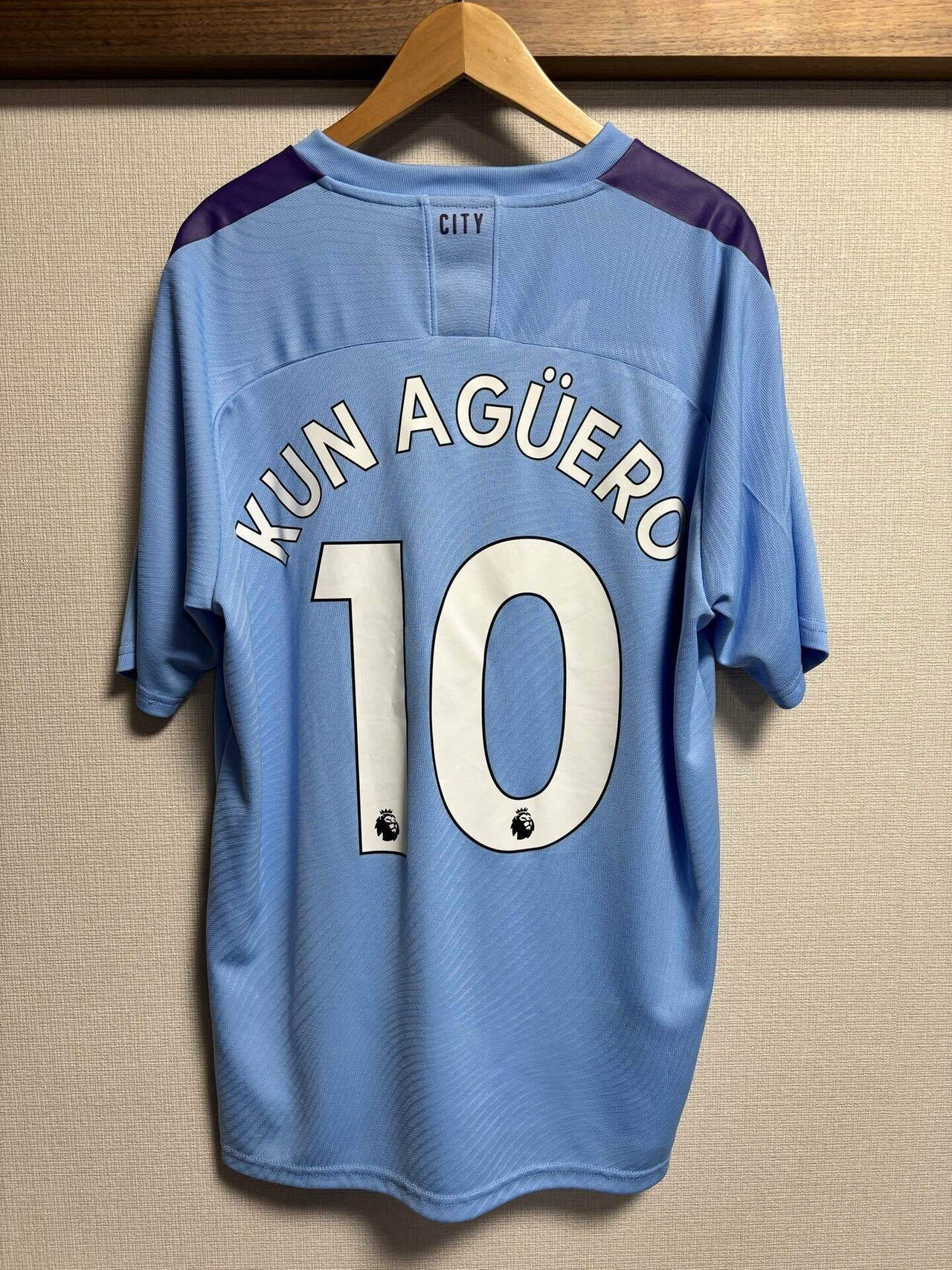 19-20 マンチェスター・シティ KUN AGÜERO 10番 アグエロ ユニフォーム 子供 アグエロ＃10 マンチェスターシティ(ホーム