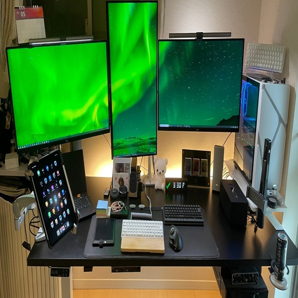 総額100万超)フルリモートエンジニアのデスクツアー｜くまンモ