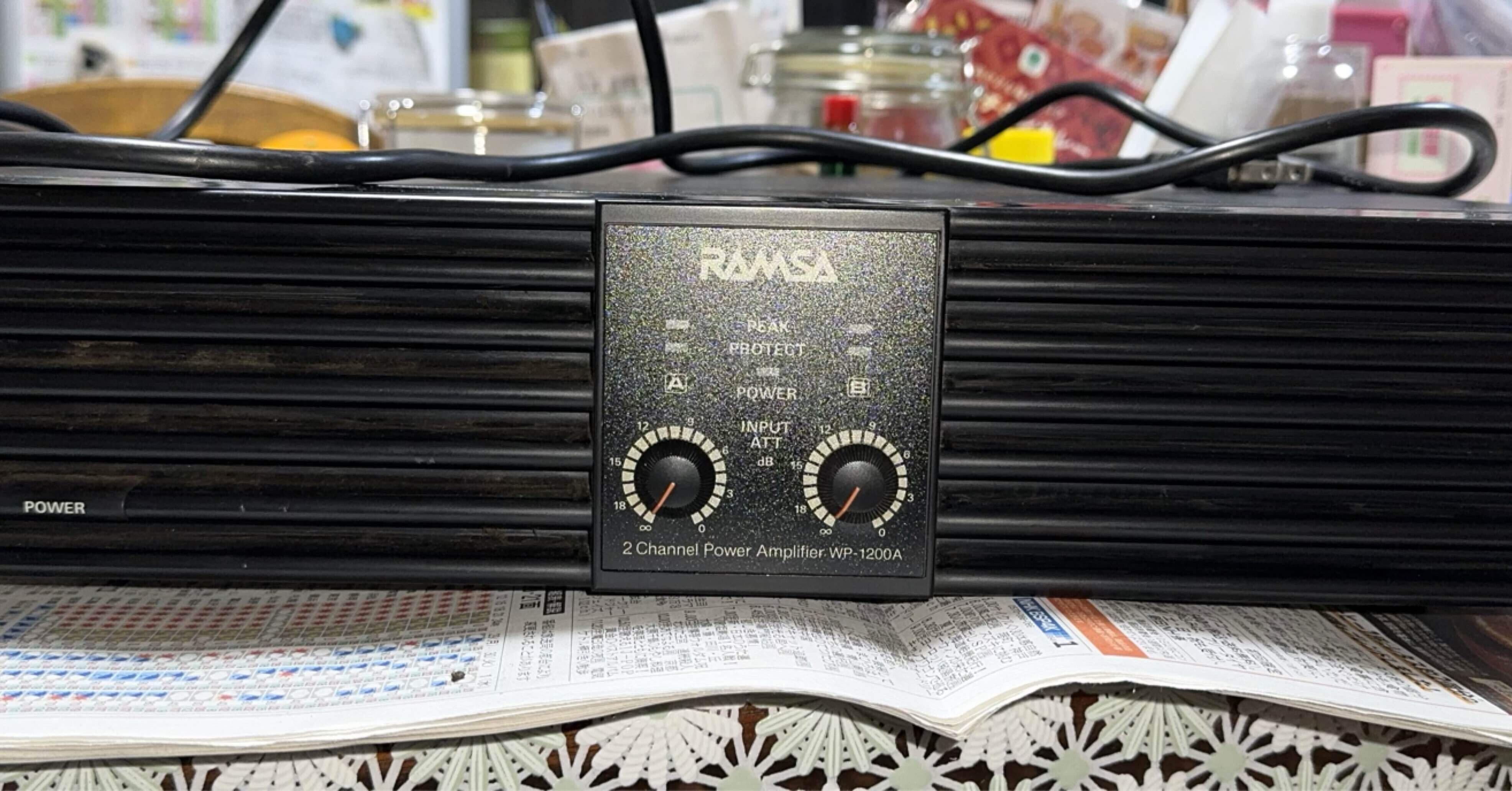 RAMSAのパワーアンプWP1200Aリペアしました。｜音屋Dave Rogan こと